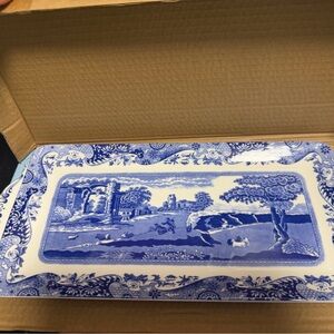 Spode Blue Italian Sandwich Tray